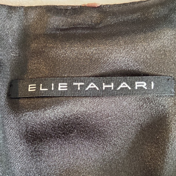 Elie Tahari Size 10 Black/Multicolor Floral Sheath Dress: 4918 - Picture 6 of 8